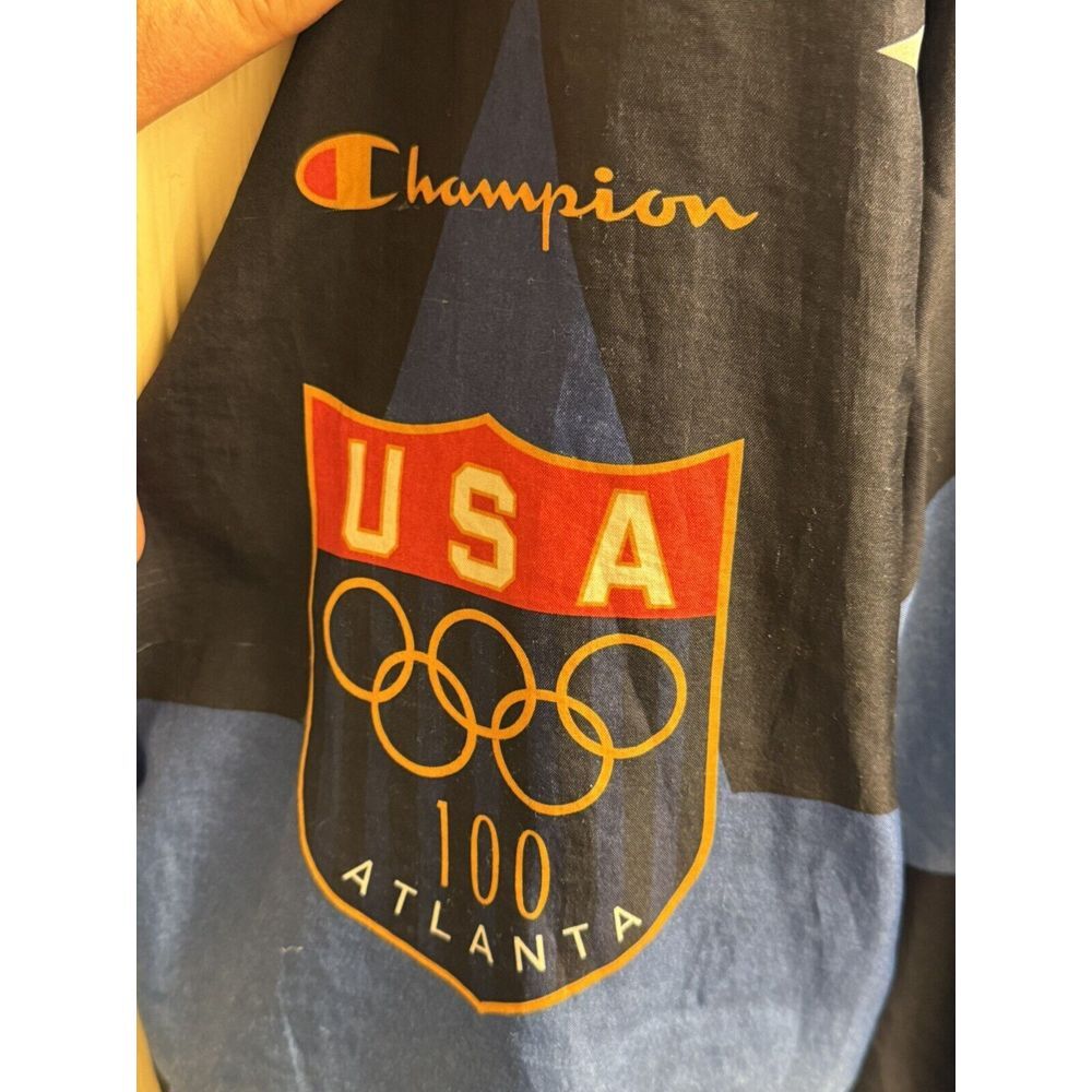 USA 1996 OLYMPIC GAMES ATLANTA ALL OVER PRINT JACKET WINDBREAKER CHAMPION Large - Picture 8 of 9